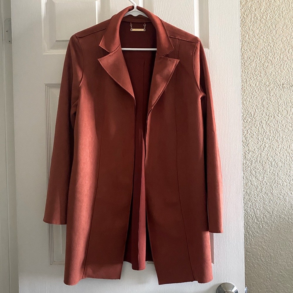 Burnt Orange Suede Jacket